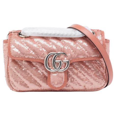 pink sequin gucci bag